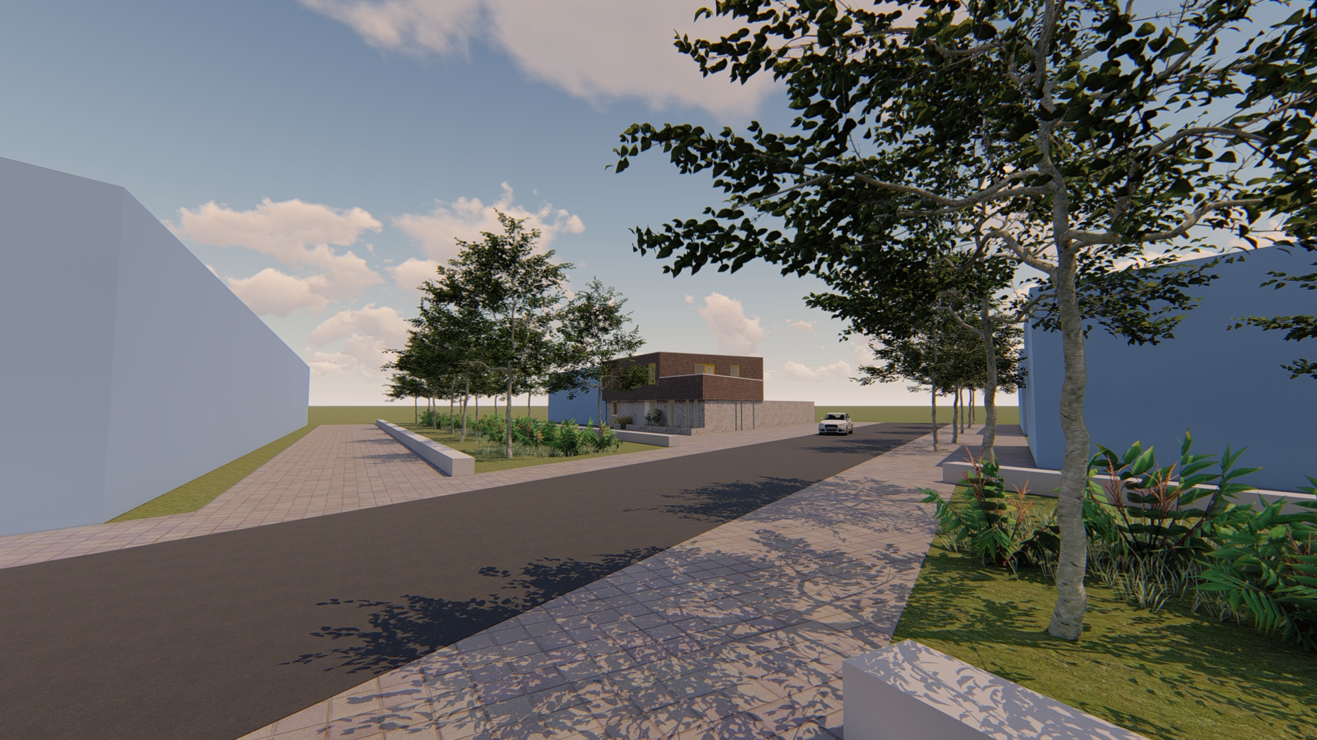 3D Impressie Streetvieuw bestaand